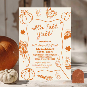 Hand Drawn Fall Festival Invitation