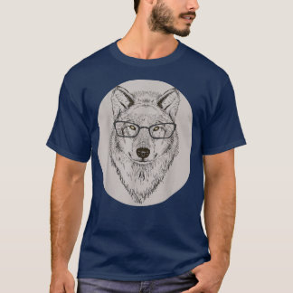 Hand Drawn Fashion Animal ArtHipster Fo & Wolf Z00 T-Shirt