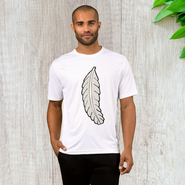 Hand Drawn Feather Minimalist Nature  T-Shirt (Creator Uploaded)
