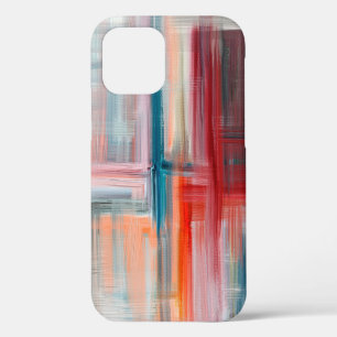 Hand drawn fine art painting. Oil on canvas, long iPhone 12 Case