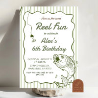 Hand Drawn Fishing Birthday Invitation