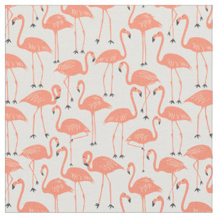 Hand-Drawn Flamingo Tropical Sewing & Quilting Fabric