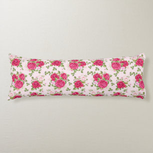 Hand Drawn Floral Leaves Seamless Pattern Body Cushion