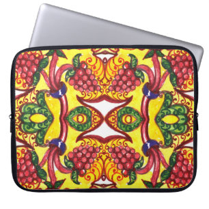 Hand Drawn: Floral Ornamental Elegance. Laptop Sleeve