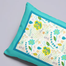 Hand Drawn Floral Pillowcase