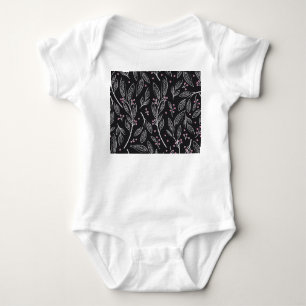 Hand Drawn Floral: Seamless Design Baby Bodysuit