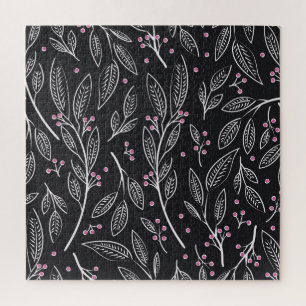 Hand Drawn Floral: Seamless Design Jigsaw Puzzle