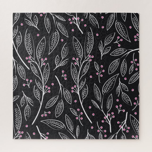 Hand Drawn Floral: Seamless Design Jigsaw Puzzle (Vertical)