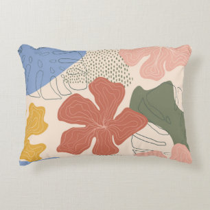 Hand drawn floral seamless pattern,creative collag decorative cushion