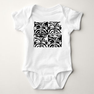 Hand Drawn Floral: Vintage Abstract Baby Bodysuit