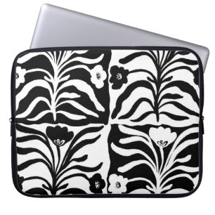 Hand Drawn Floral: Vintage Abstract Laptop Sleeve