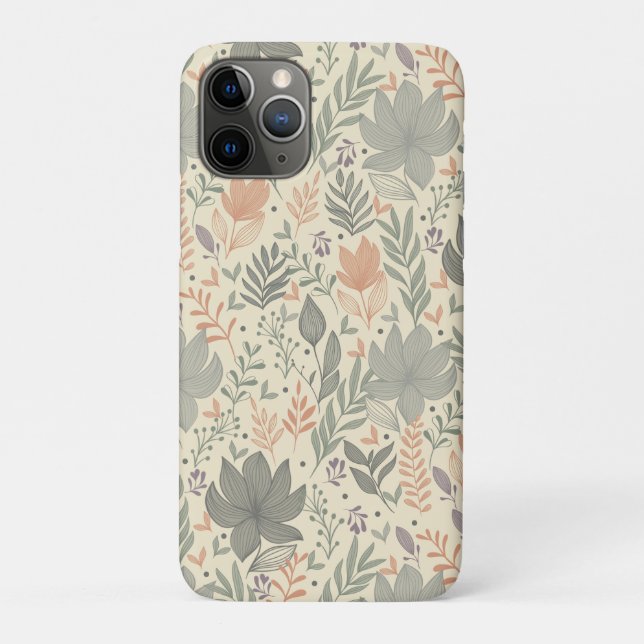 Hand Drawn Flowers Case-Mate iPhone Case (Back)