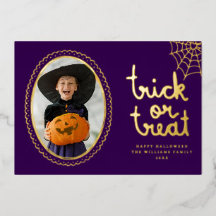Hand Drawn Frame Trick Or Treat Halloween Photo