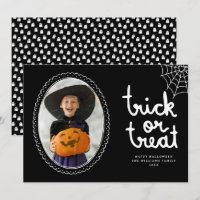 Hand Drawn Frame Trick Or Treat Halloween Photo