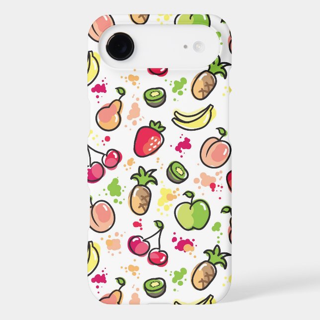 hand drawn fruits pattern Case-Mate iPhone case (Back)