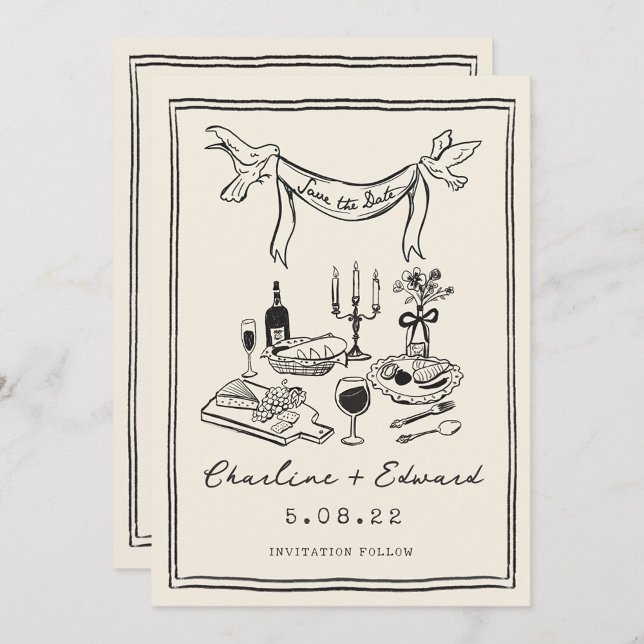 Hand Drawn Funky Handwritting Save the date (Creator Uploaded)