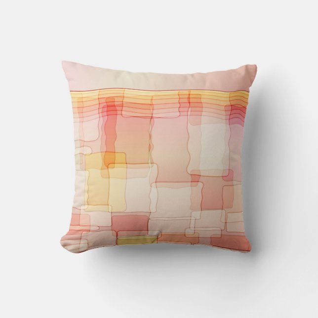 Hand Drawn Geometric Abstract   American MoJo Pill Cushion (Front)