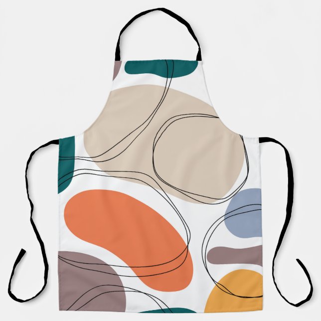 Hand drawn geometric seamless modern abstract mult apron (Front)