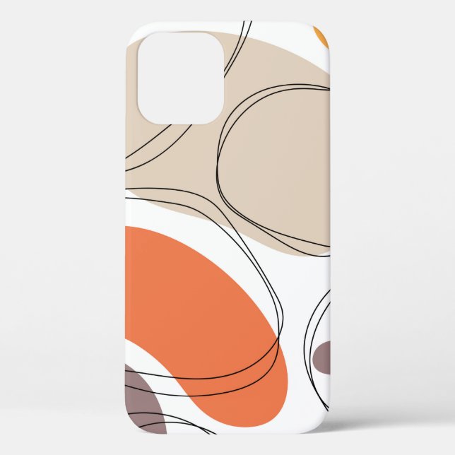 Hand drawn geometric seamless modern abstract mult Case-Mate iPhone case (Back)