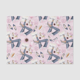 Hand Drawn Girl Boss Tissue Paper