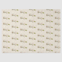 Hand drawn golf tissue paper