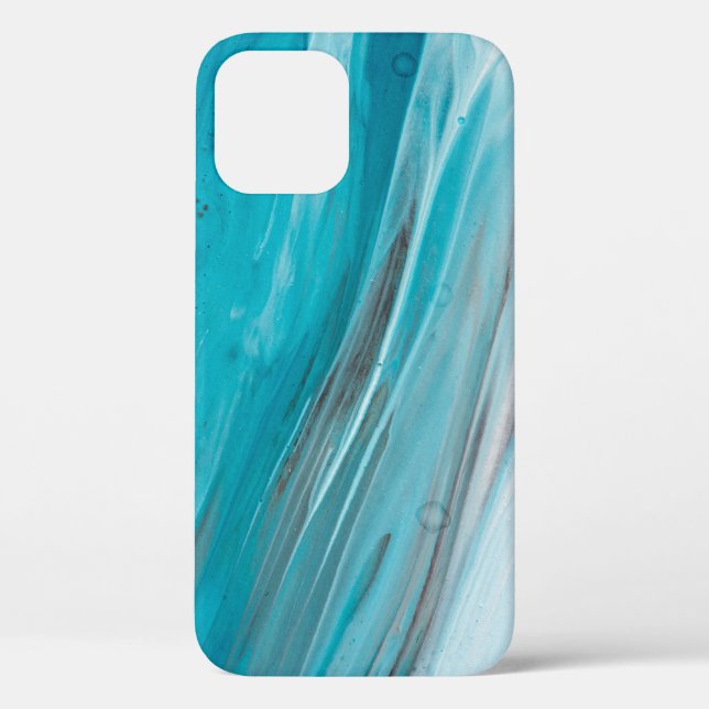 Hand drawn gouache painting. Abstract art backgrou Case-Mate iPhone Case (Back)
