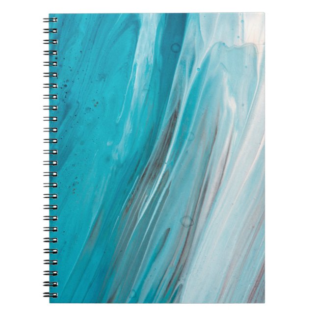 Hand drawn gouache painting. Abstract art backgrou Notebook (Front)