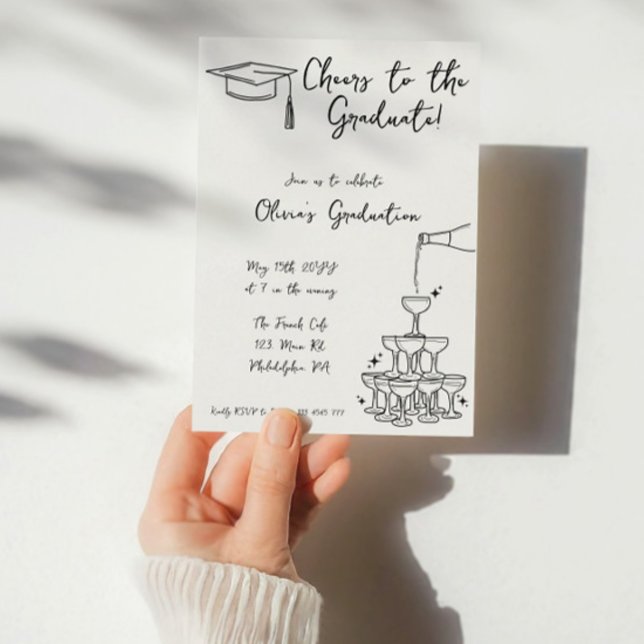 Hand drawn Graduation Invitation and announcement (Creator Uploaded)
