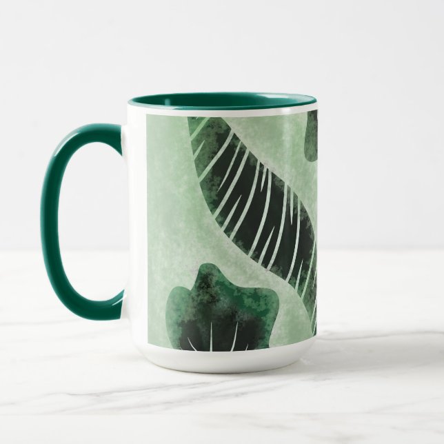 Hand Drawn Greenery Botanical Specialist Botanist Mug (Left)