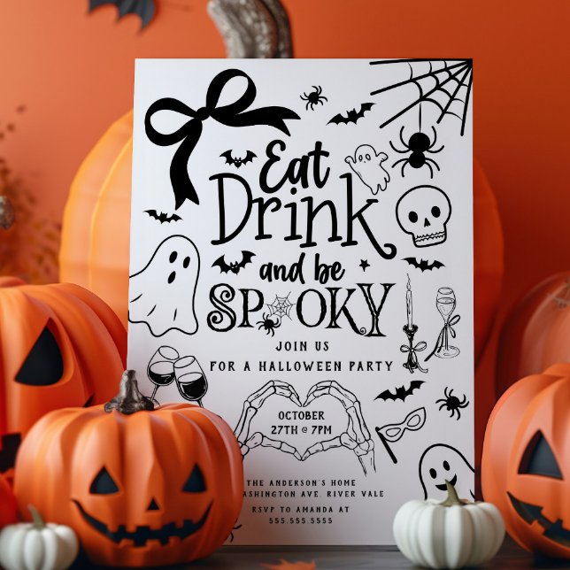 Hand Drawn Halloween Party Invitation (Creator Uploaded)