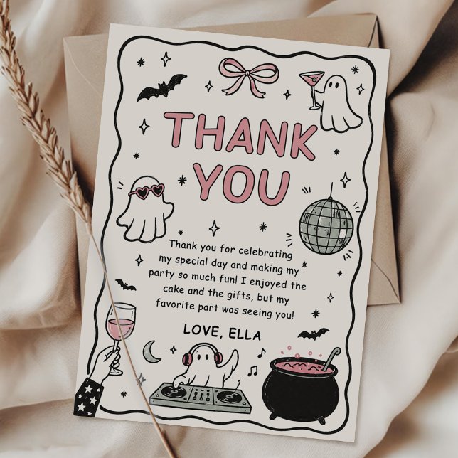 Hand Drawn Halloween Thank You Card (Creator Uploaded)