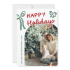 Hand Drawn Happy Holidays Arch Photo Christmas