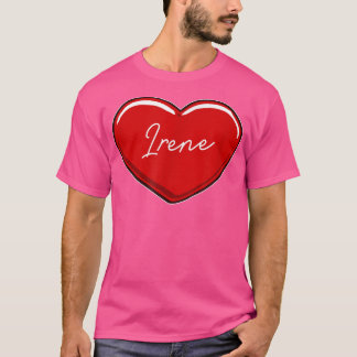 Hand Drawn Heart IreneFirst Name Hearts I Love Ire T-Shirt