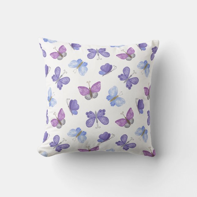 "Hand-Drawn Hearts Design | Whimsical and Romantic Cushion (Front)