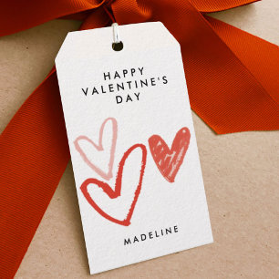 Hand Drawn Hearts Gift Tags