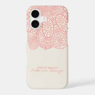 Hand Drawn Henna Circle Pattern Design Business