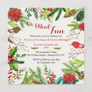 Hand Drawn Holiday Party Invitation