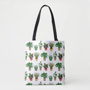 Hand Drawn Houseplants  Tote Bag