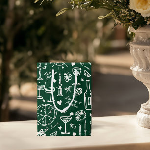 Hand-Drawn Illustrated Wedding Welcome Gift Bags