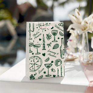 Hand-Drawn Illustrated Wedding Welcome Gift Bags