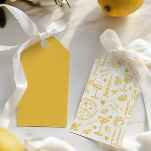 Hand-Drawn Illustrated Wedding Welcome Gift Tags