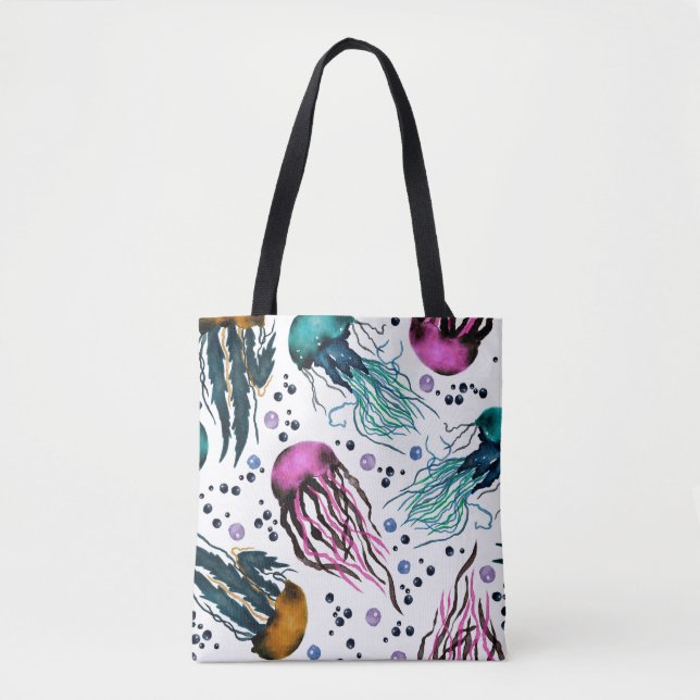 Hand drawn illustration. Seamless pattern. Digital Tote Bag (Front)