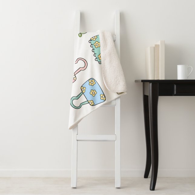 Hand drawn illustrations for kids Nursery artwork  Sherpa Blanket (In Situ)