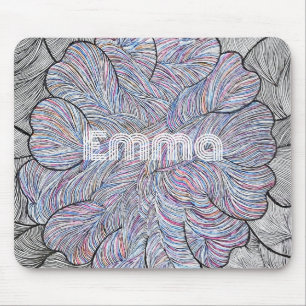 Hand Drawn Intricate Floral Mousepad