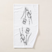 Hand drawn Iris Original Fine Botanical Art