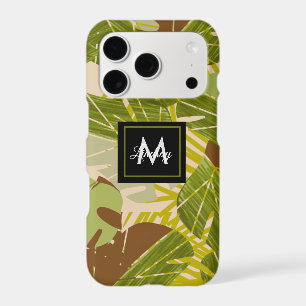 Hand Drawn Jungle Greenery Brown Leaf