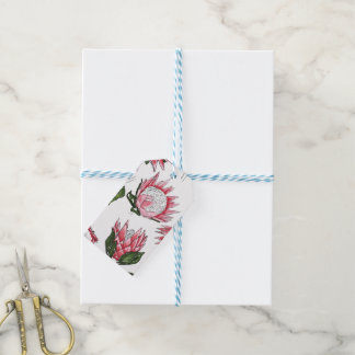 Hand drawn king proteas on White gift Tags (10)