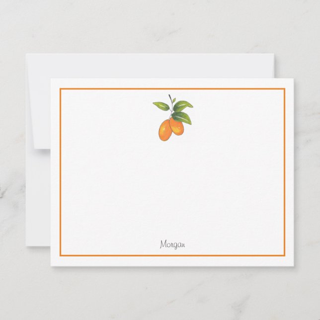 Hand Drawn Kumquats Card (Front)