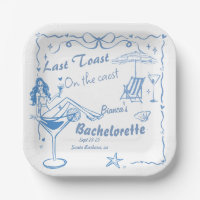 Hand Drawn Last Toast On The Coast Bachelorette