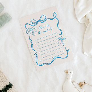 Hand Drawn Lemon Baby Shower Advice for Mum Card